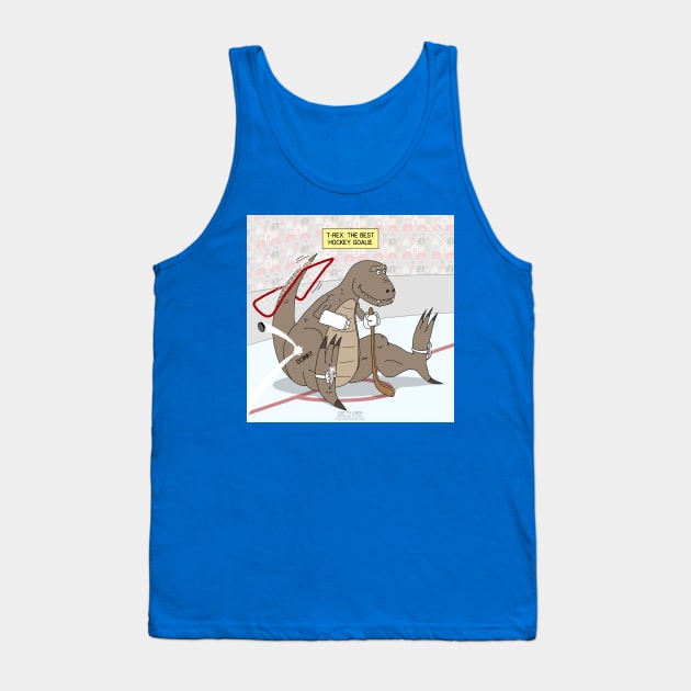 T-Rex is the Best Ice Hockey Goalie Tank Top by OutToLunch